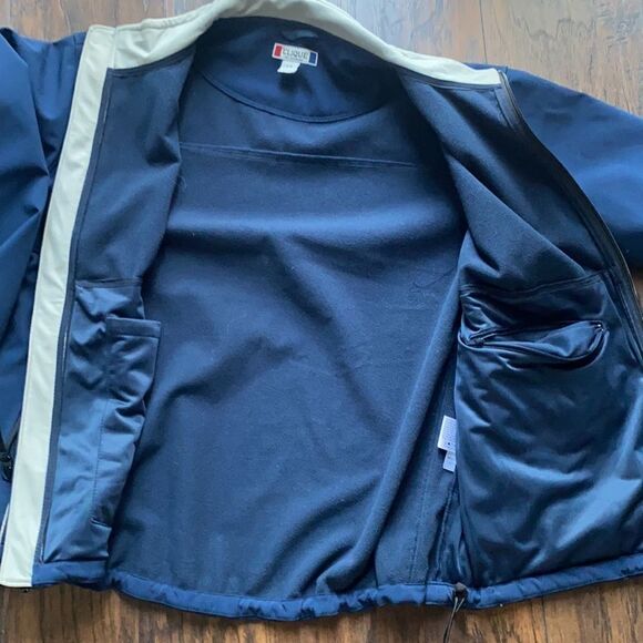 Clique size LG fleece lined Scuba Jacket EUC - Picture 8 of 12